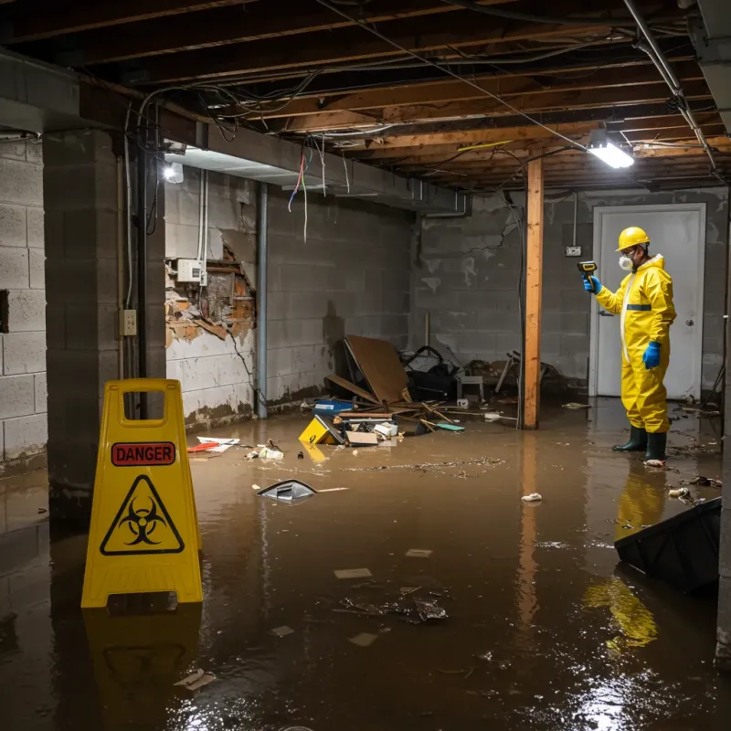 Flooded Basement Electrical Hazard in Ball Ground, GA Property